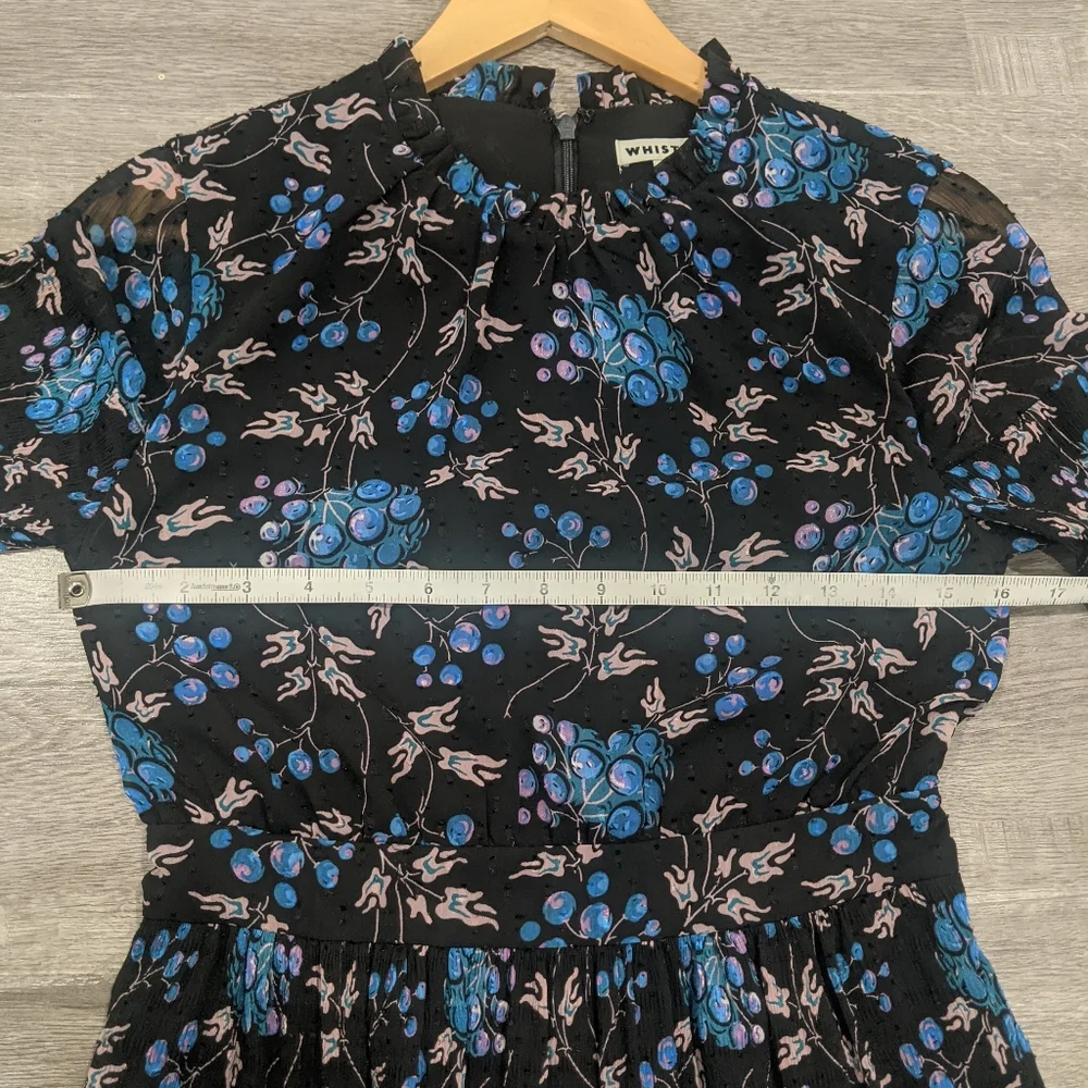 Whistles Elderberry Print Dobby Dress - Picture 11 of 14